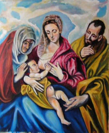 Svätá rodina - El Greco